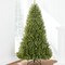 Unlit Nordic Fir Christmas Tree, Full Artificial Hinged Holiday Tree with 6,800 Realistic Branch Tips and Sturdy Metal Base